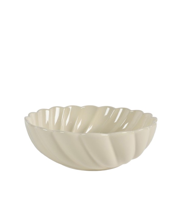 Ecru cloud salad bowl 25.5x25.5x9cm