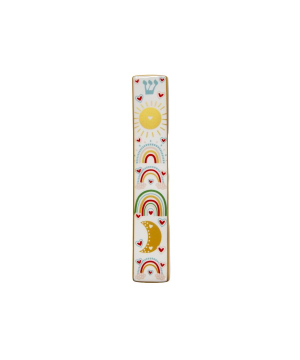 Ceramic Mezuzah Rainbow 20cm