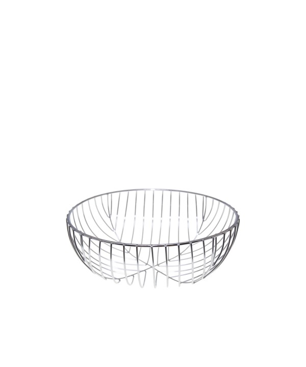 Iron chrome bread basket 26x26x10.5cm