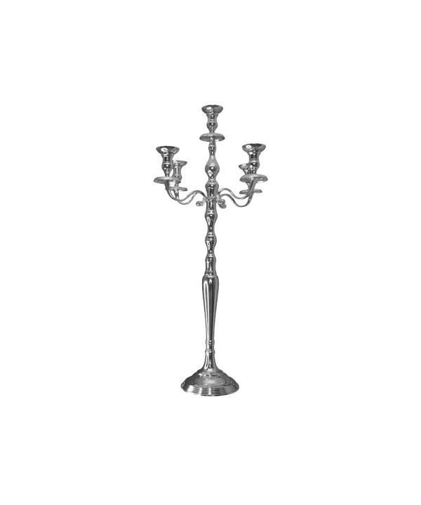5-light candleholder silver 100cm