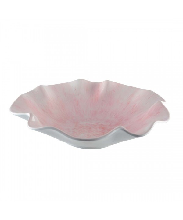 Salad bowl - pink melamine 35x35x9cm