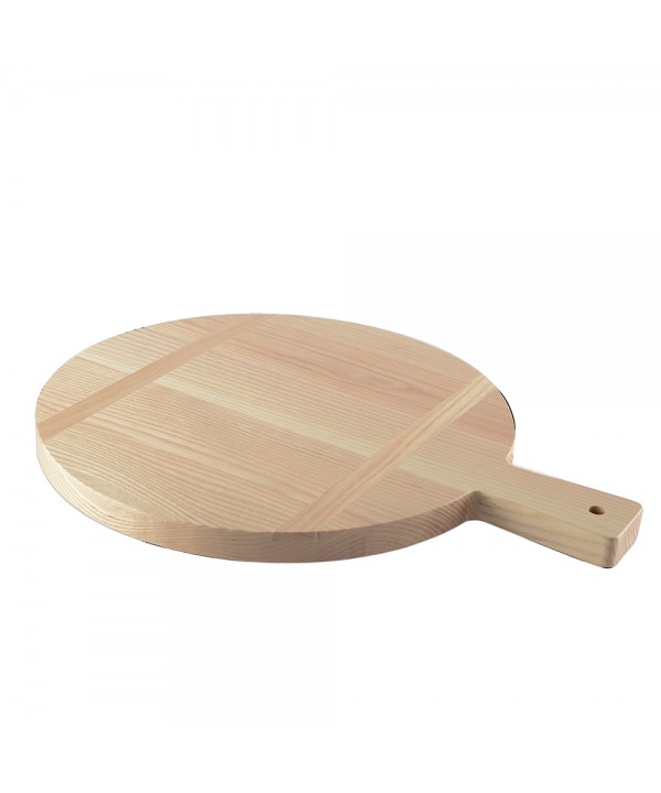 Round wooden cutting board