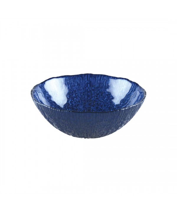 Indigo blue soup bowl
