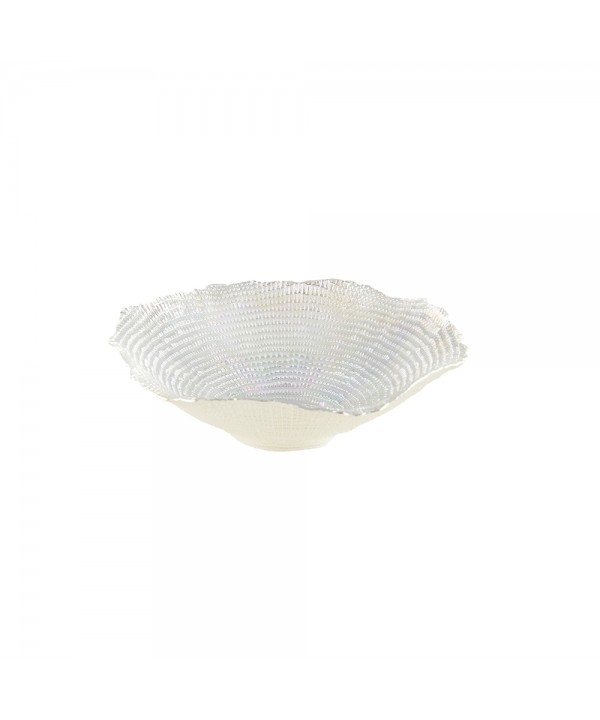 Polished silver corolla bowl 23x23x6cm