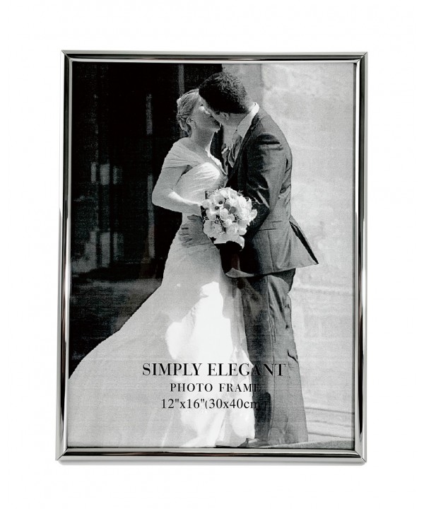 Chrome frame 30x40cm silver