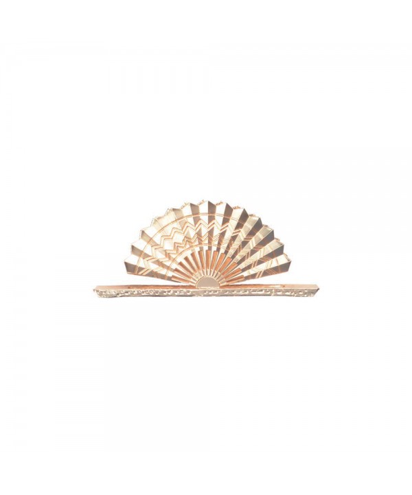 Golden fan napkin holder
