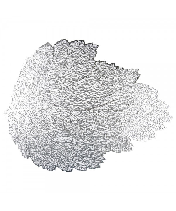 Silver oak leaf placemat