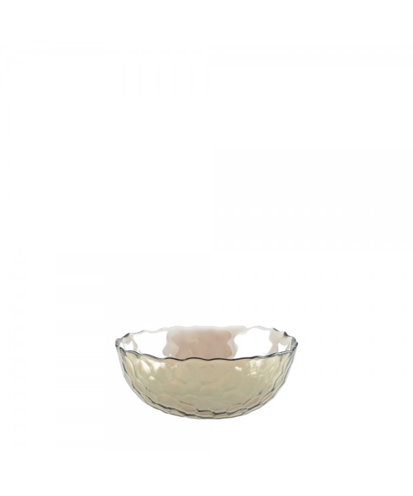Golden bowl with finely textured rims 15cm