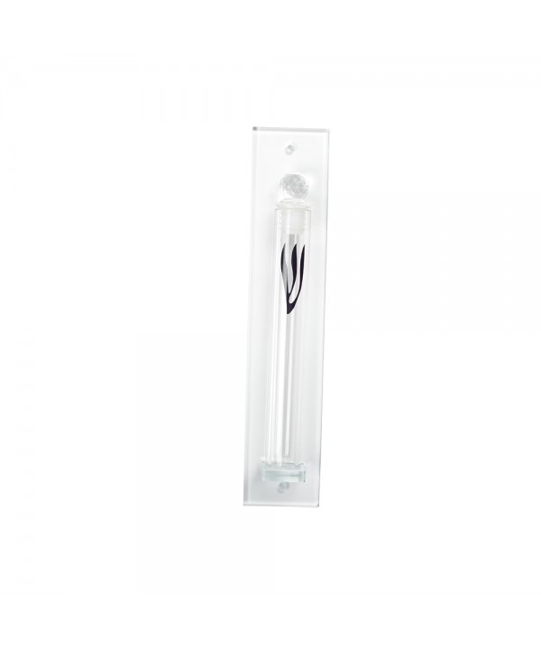 Glass mezuzah 26x5x0.6cm