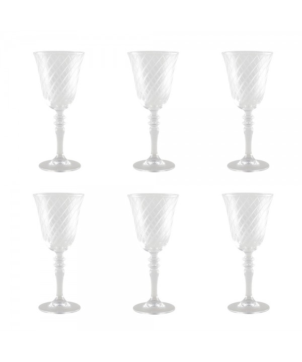 Wine glasses h20cm – set of 6