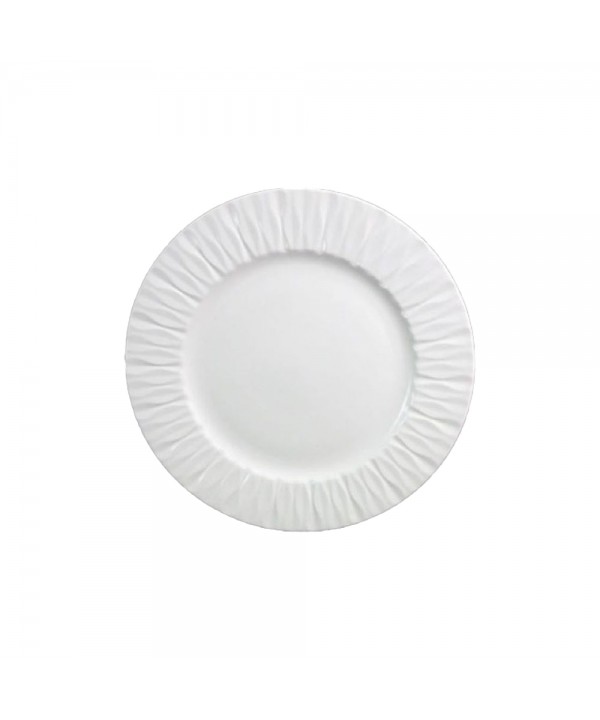 Assiette à dessert blanche Lilia 20.4x20.4x2.1cm