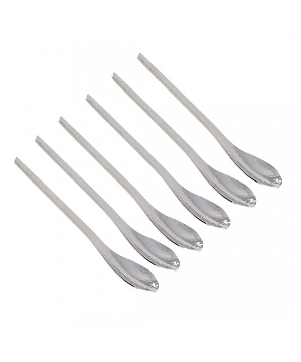 Cuillères martelées argent - lot de 6