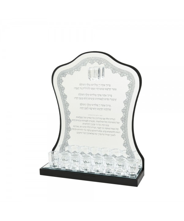 Wooden Chemech hanging menorah