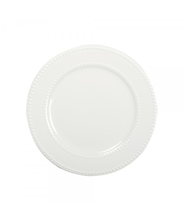 Assiette plate perles 27cm