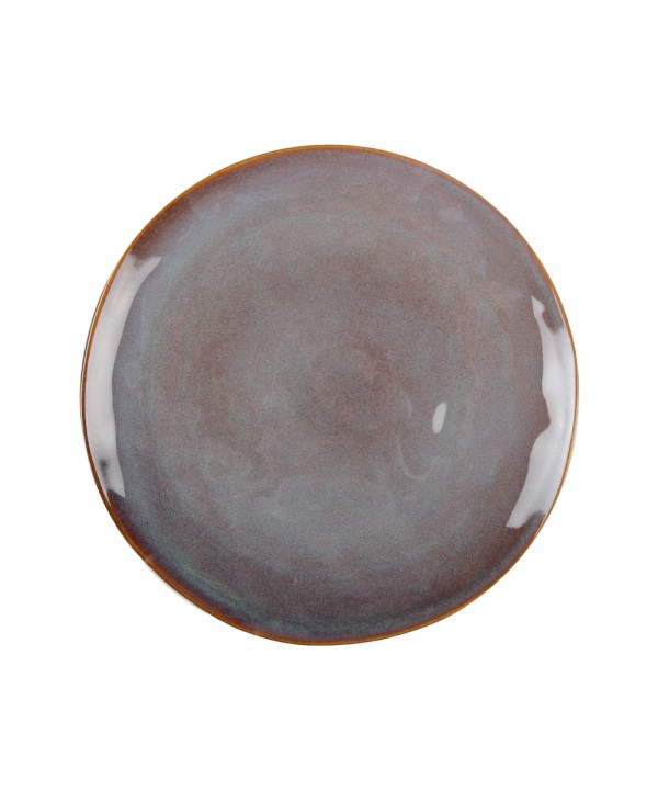 Assiette plate bordeaux