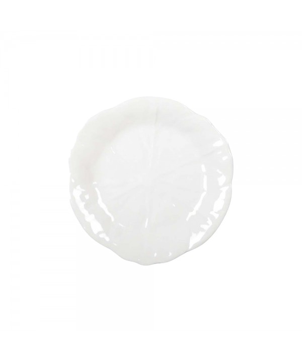 Assiette à dessert blanche en mélamine 21x21x1.5cm