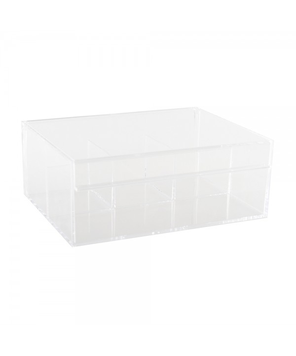 Boîte à thé 4 compartiments 21.6x16.8x8.5cm