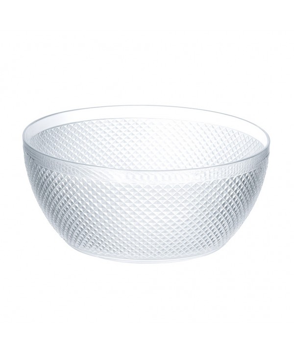 Saladier acrylique transparent diamant