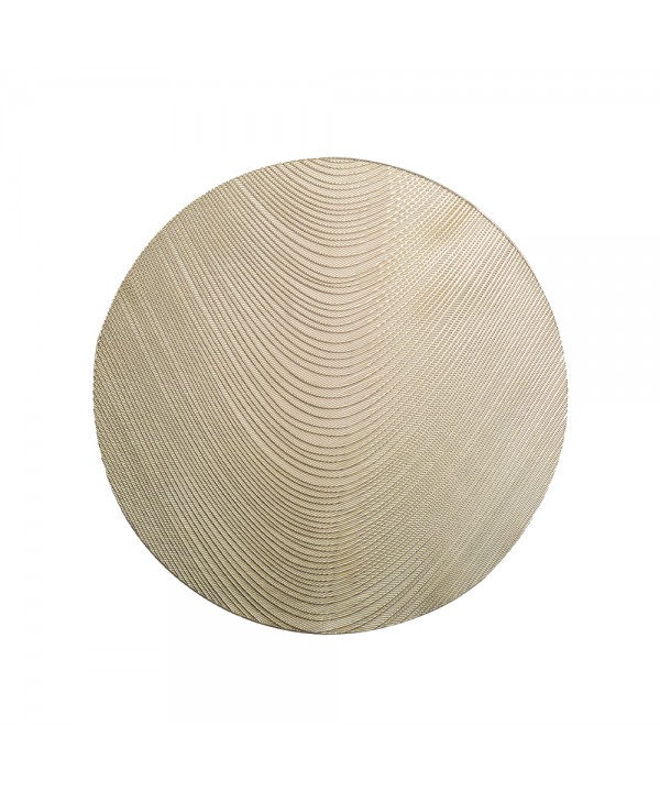 Striped golden placemat