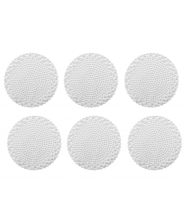 Dessous de verre rond argent - lot de  6