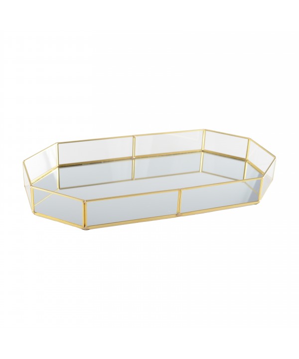 Plateau doré 42.5x23cm