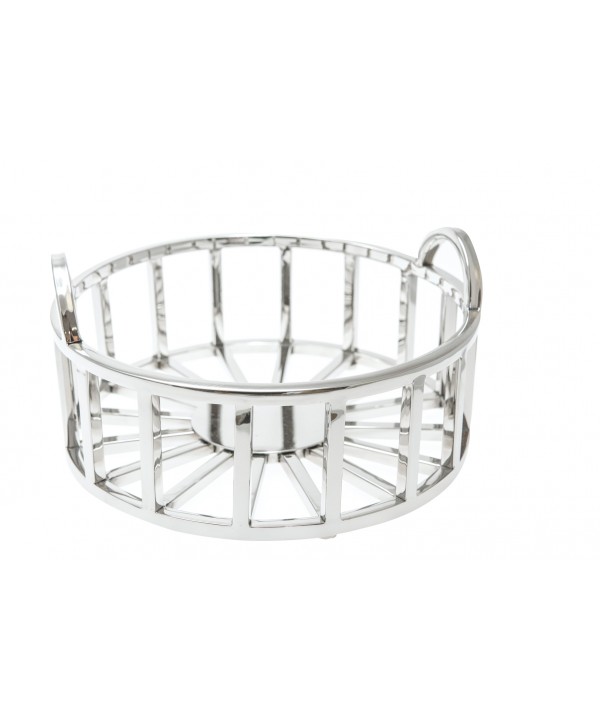 Coupe à fruits ronde en argent 28x28x14cm
