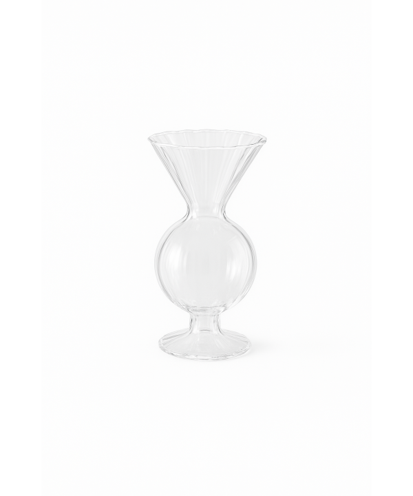 Soliflore en verre 6.3x6.3x12.6cm