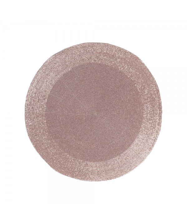 Dessous d'assiette perle pèche