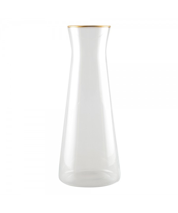 Carafe bord doré mat h28cm