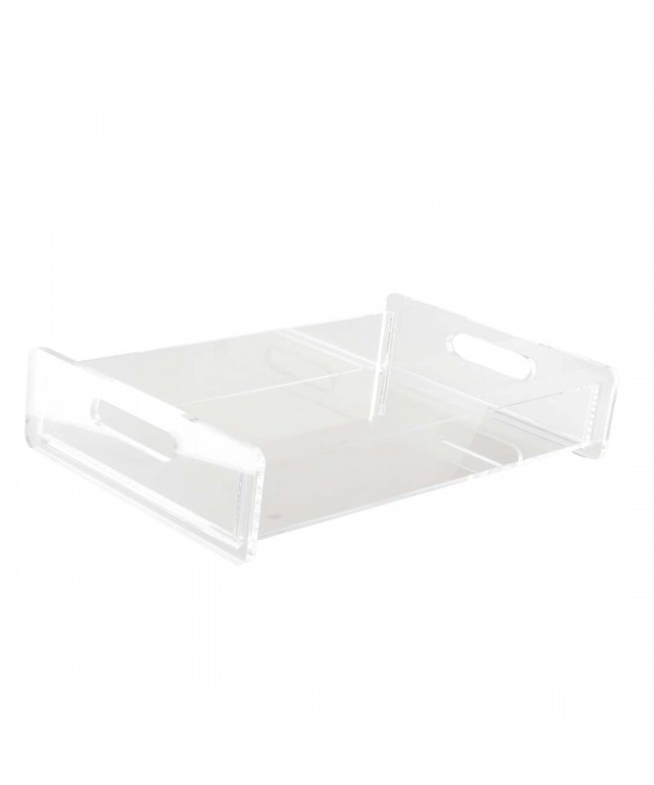Plateau rectangulaire en acrylique 40x25x8cm