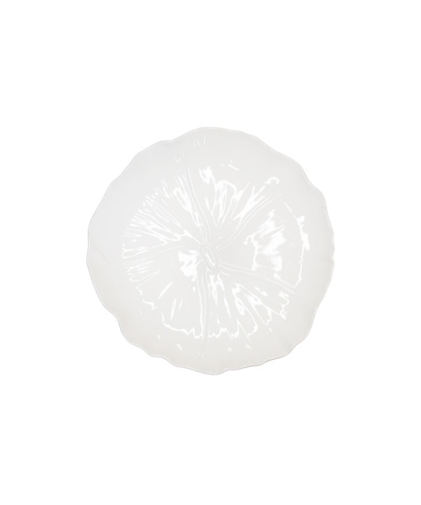 Assiette à dessert fleur blanche 25cm