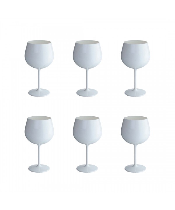 Verres à vin blanc en acrylique 460ml - lot de 6