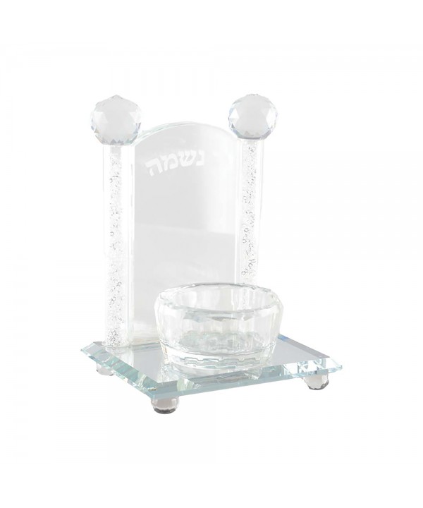 Bougeoir en cristal ner nechama h16.5cm