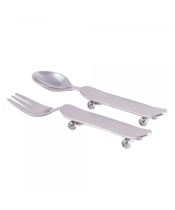Couverts cuillère et fourchette skate pour bébé