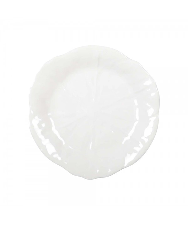 Assiette plate blanche en mélamine 27x27x2cm