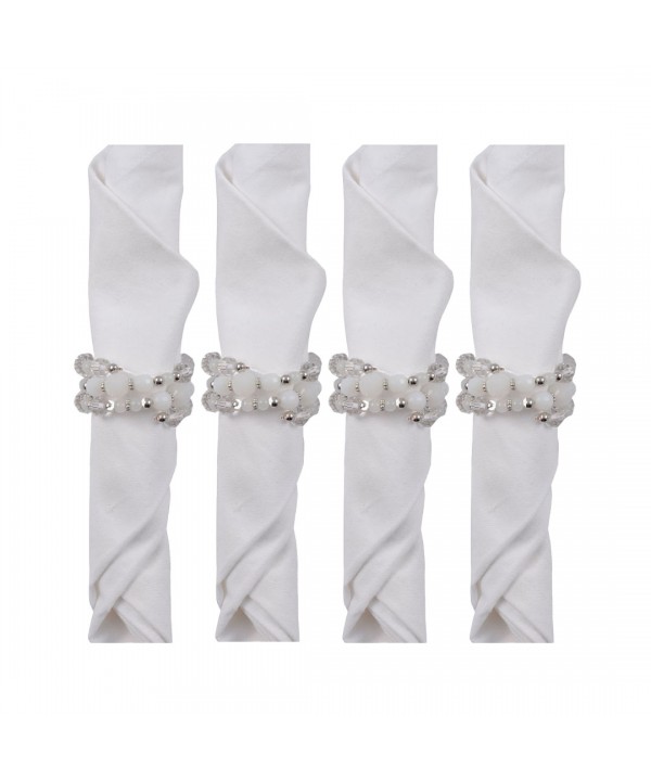 Lot de 4 ronds de serviettes bracelets