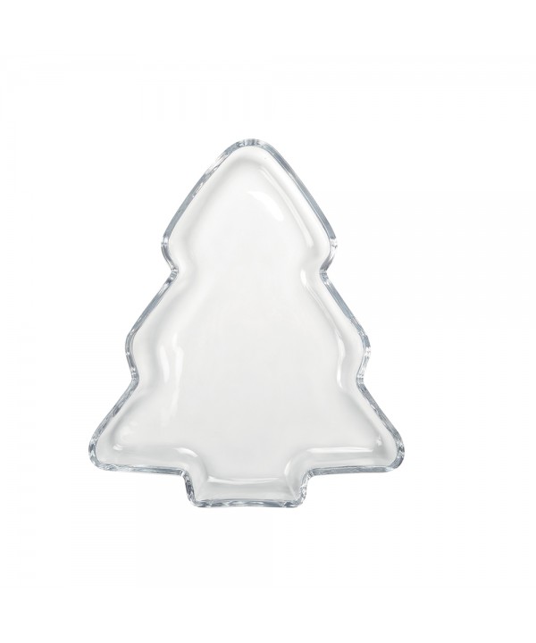 Coupelle sapin en verre 25x22x2.5cm