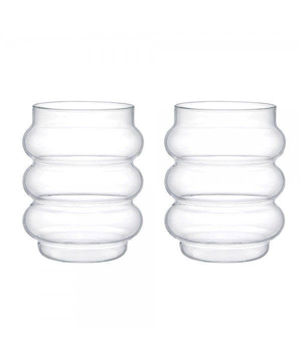 Verres à eau bulle 400ml - lot de 2