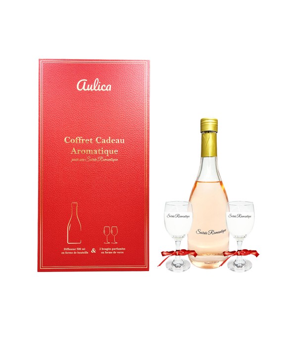 Coffret cadeau bougies et diffuseur en verre