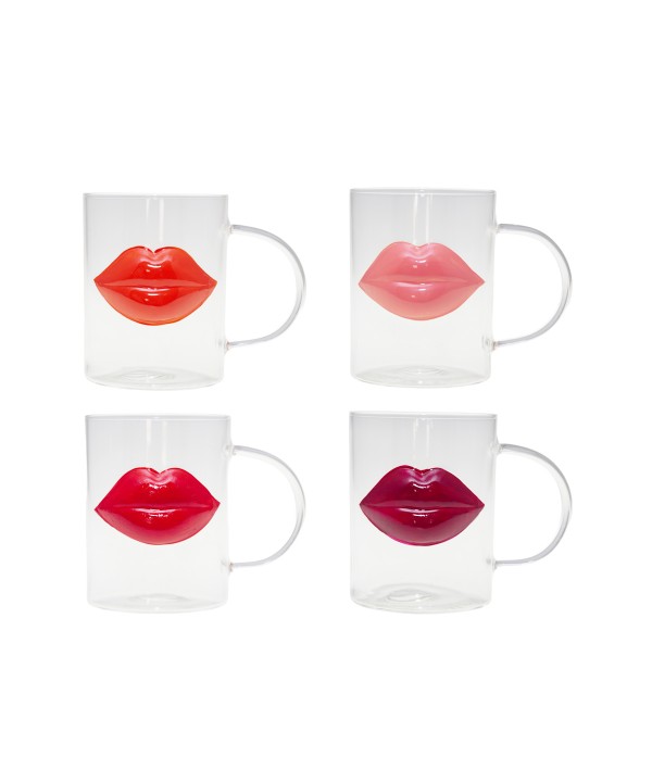Mugs kiss - lot de 4