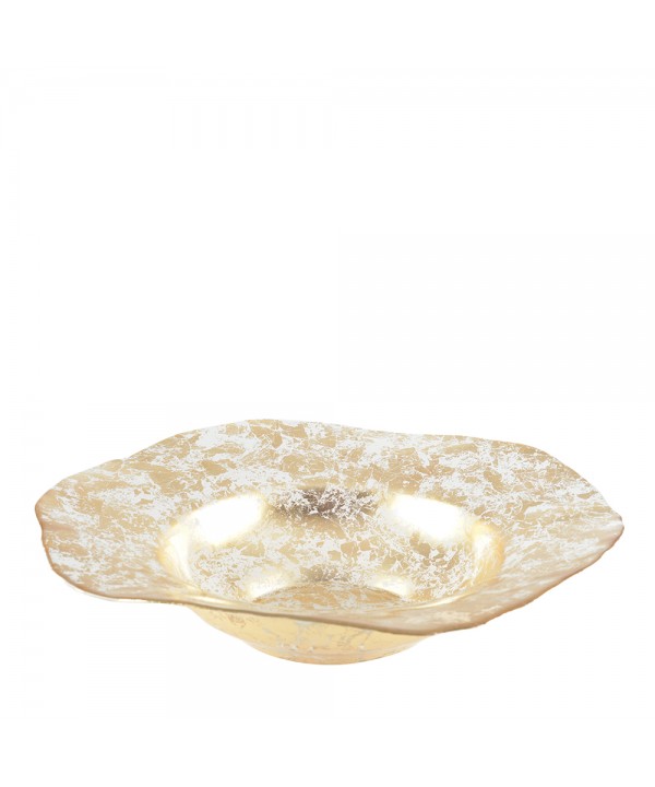 Grande coupe dentelle dorée 42x42x10cm