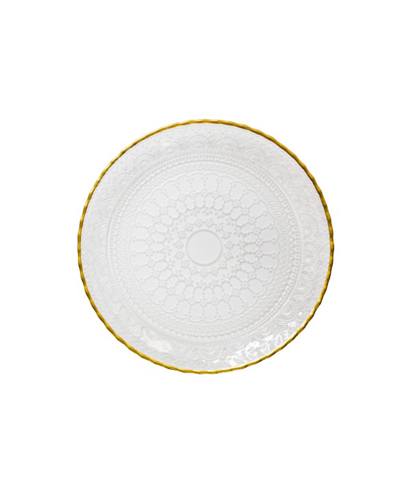 Assiette plate goldline 28x28x2.5cm