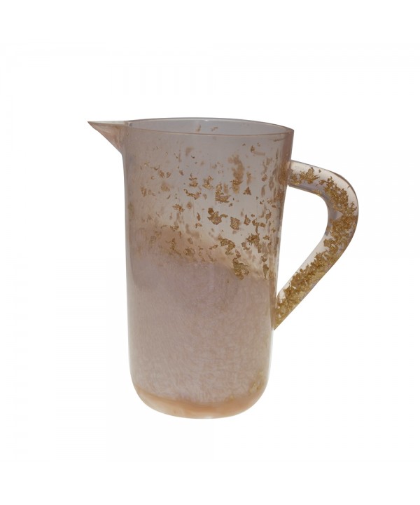 Pichet paillette en résine 12.5x12.5x21cm