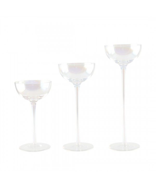 Photophore nacre - lot de 3