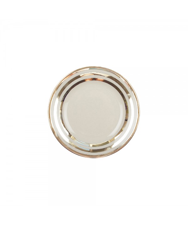 Assiette à dessert triple filet or 18cm