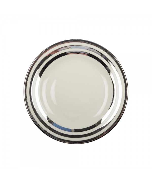 Assiette creuse triple filet argent 23cm