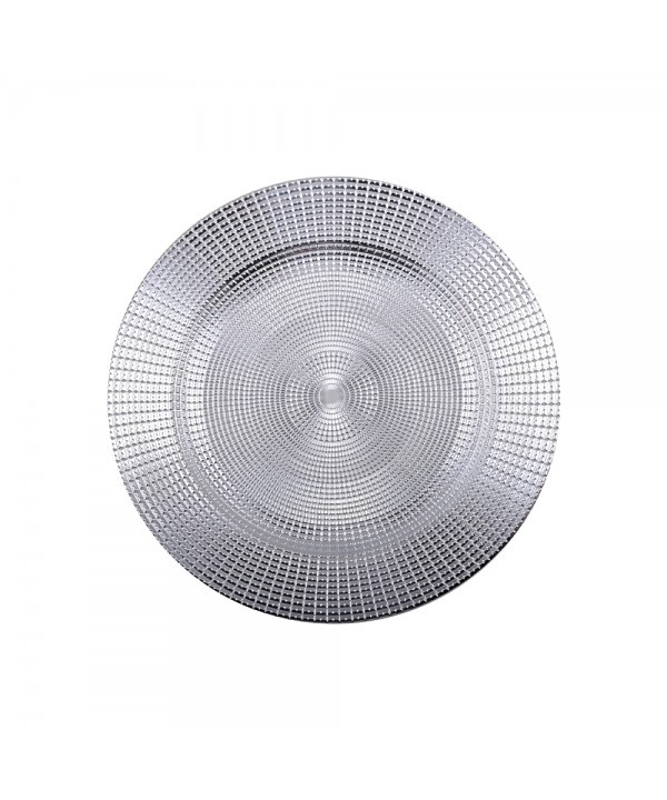 Dessous d'assiette empire argent