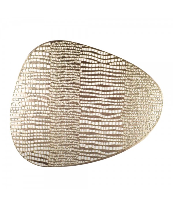 Dessous d'assiette triangle doré