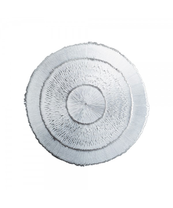 Dessous d'assiette rond argent