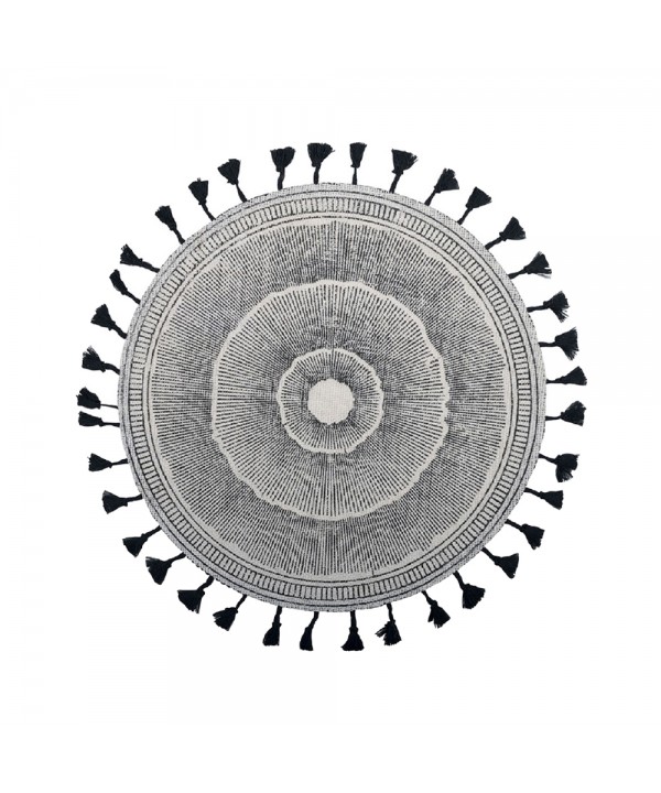 Dessous d'assiette aztèque noir